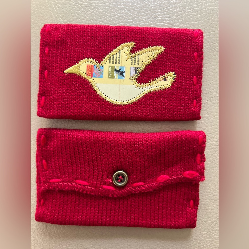 Set 3 VTG Starbucks Knit Envelope & Card Holiday Ornament Gift Pouch Bag - Picture 13 of 15